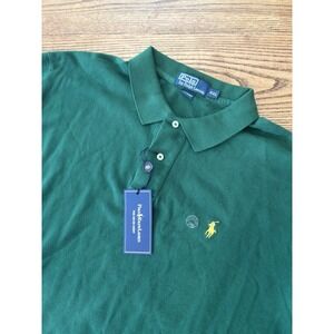NWT Vintage‎ Polo Ralph Lauren Men's 2XL New Forest Green The Mesh Polo Shirt